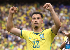 Martinelli le da a Brasil un agónico triunfo sobre Japón