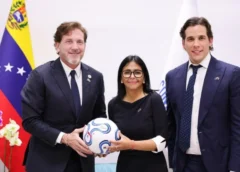 Venezuela y Conmebol avanzan en cooperación para modernizar la infraestructura del fútbol